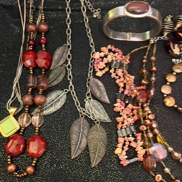 Autumn Color Jewelry Lot - Picture 3 of 3